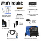 Westinghouse 12000 Peak Watt Dual Fuel Portable Inverter Generator, Remote Electric Start, Transfer Switch Ready, Gas and Propane Powered, Low THD - Safe for Electronics, Parallel Capable, CO Sensor
