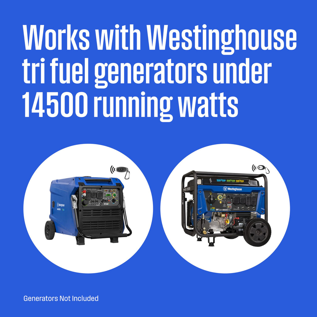 Westinghouse 14500 Peak Watt Tri-Fuel Home Backup Portable Generator, Remote Electric Start, Transfer Switch Ready, Gas, Propane, and Natural Gas Powered