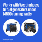 Westinghouse 14500 Peak Watt Tri-Fuel Home Backup Portable Generator, Remote Electric Start, Transfer Switch Ready, Gas, Propane, and Natural Gas Powered