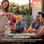 Ninja SLUSHi Twist Smart Frozen Drink Maker with Dual SlushAssist, FS701BL | 2 SLUSHI MACHINES IN 1, Serve separately or twist together, Dual SlushAssist Technology, 10+ Servings, two 72 oz vessel