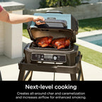 Ninja Woodfire XL Roast & Smoke Rack, for OG800/OG900, Steel, Silver | Ninja Woodfire XL Roast & Smoke Rack lifts food for all-around charring and increased airflow fitting the OG800/OG900 series
