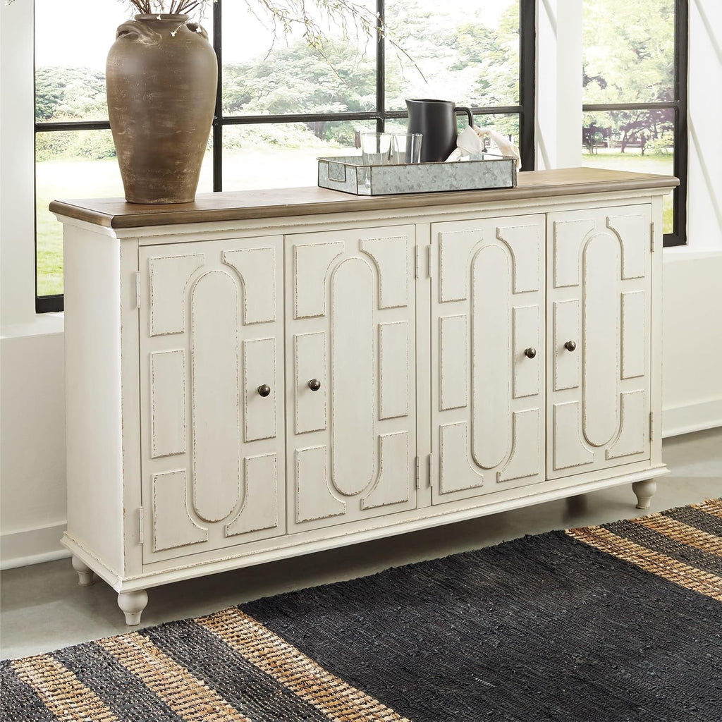Signature Design by Ashley Roranville 69" Sideboard Buffet Accent Cabinet