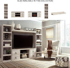 Signature Design by Ashley Willowton 72-Inch Bookcase Pier, Whitewash