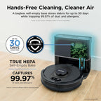Shark AV2501S AI Ultra Robot Vacuum, with Matrix Clean, Home Mapping, 30-Day Capacity HEPA Bagless Self Empty Base, Perfect for Pet Hair, Wifi, Dark Grey