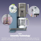 Ninja Creami Scoop & Swirl 13-in-1 Ice Cream and Soft Serve Maker, NC701ND | Ninja Creami Scoop and Swirl turns almost anything into ice cream and soft serve at a button touch, scooped or swirled.