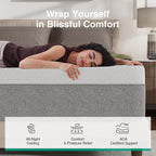 Novilla King Size Mattress, 12 Inch Gel Memory Foam King Mattress in a Box
