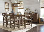 Signature Design by Ashley Rustic Counter Height Bar Stool, Set of 2, Beige