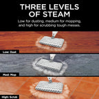 Shark Professional Steam Pocket Mop with 2 Double-sided Pads, White, S3601