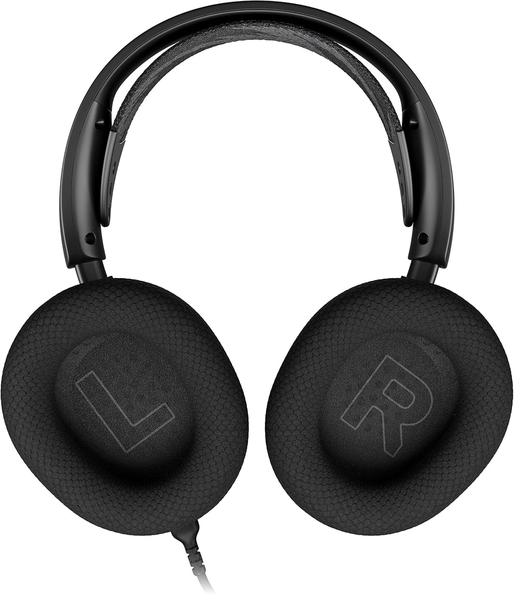 SteelSeries Arctis Nova 3 - USB-C Gaming Headset for PC, PS4, PS5 & Switch - RGB Lights - Hi-Fi Drivers - 360° Spatial Audio - AirWeave Memory Foam Earcups - Super Lightweight - ClearCast Gen 2 Mic