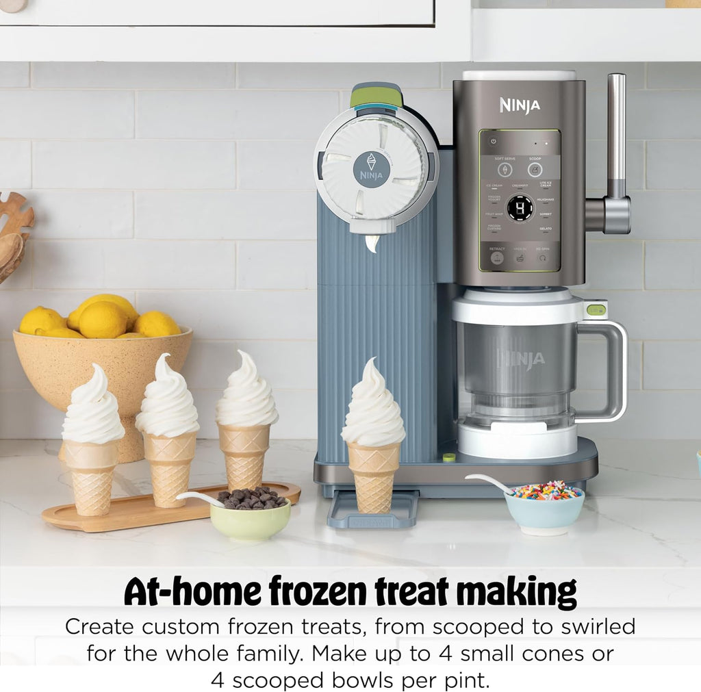Ninja Creami Scoop & Swirl 13-in-1 Ice Cream and Soft Serve Maker, NC701ND | Ninja Creami Scoop and Swirl turns almost anything into ice cream and soft serve at a button touch, scooped or swirled.
