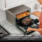Ninja Foodi XL Pro Air Fry Oven, 10-in-1, Stainless Steel, DT201 | Fits 5 lb chicken, Air fry, roast, bake, broil, toast, dehydrate, reheat, pizza, 1800W