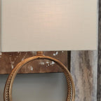 Signature Design by Ashley Table Lamp, 28 Inch, Gold, Rectangle Shade