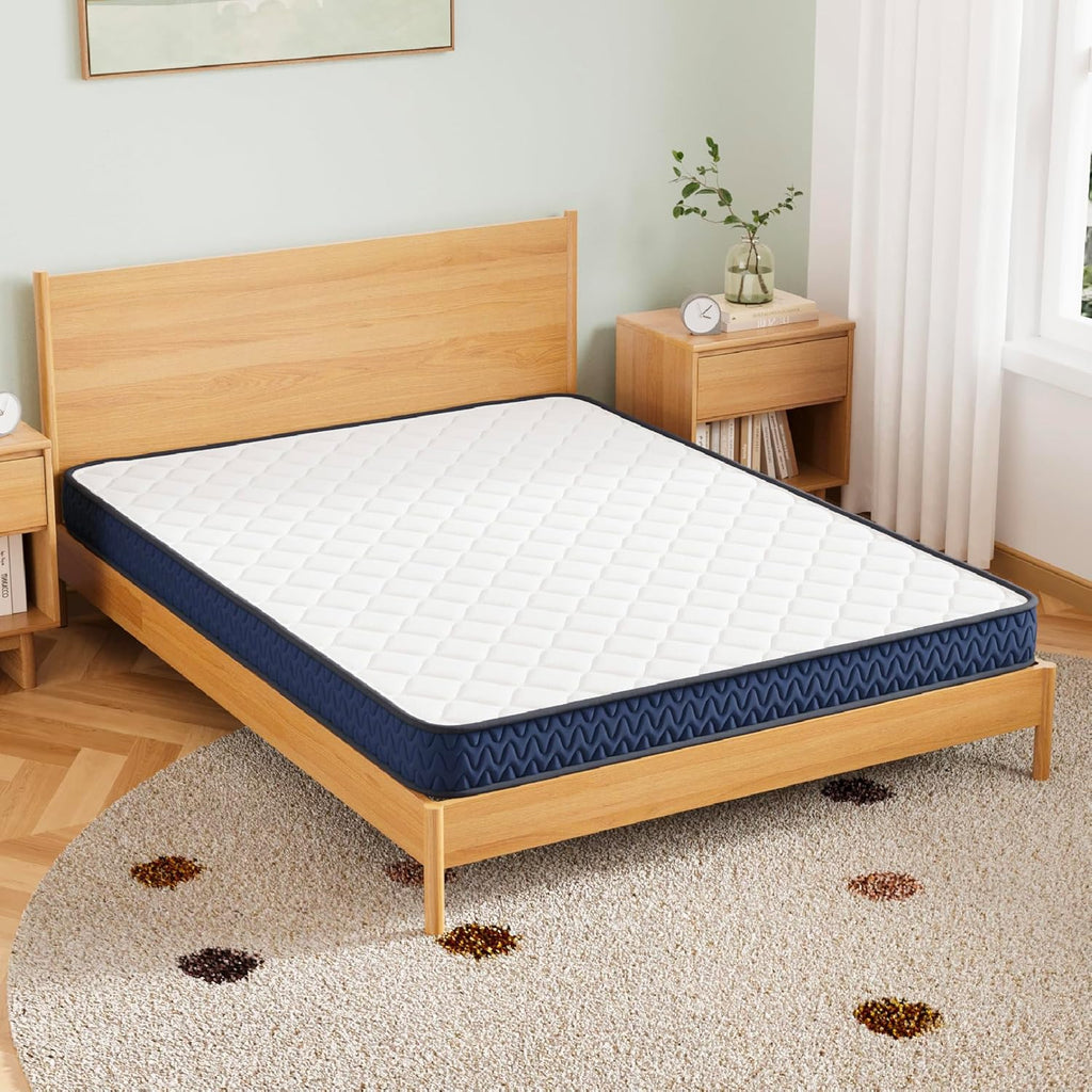 Signature Design by Ashley Memory Foam Twin Mattress, 6-Inch Medium Firm | Low profile CertiPUR-US certified bed in a box, Ideal for guest rooms
