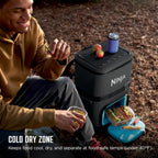 Ninja FrostVault™ Go XL Soft Backpack Cooler, Dry Storage, Charcoal Grey | Ninja FrostVault Go XL soft cooler, stays cool for hours with a leakproof, easy-access lid, and carries like a backpack