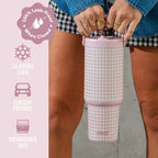 Ello Oasis Go+ 26oz Insulated Stainless Steel Tumbler with Straw, Pink