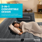 Intex Inflatable Pull-Out Sofa Convertible Queen Size Air Mattress