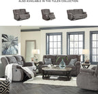 Signature Design by Ashley Manual Rocker Recliner Chair, Gray, Tulen
