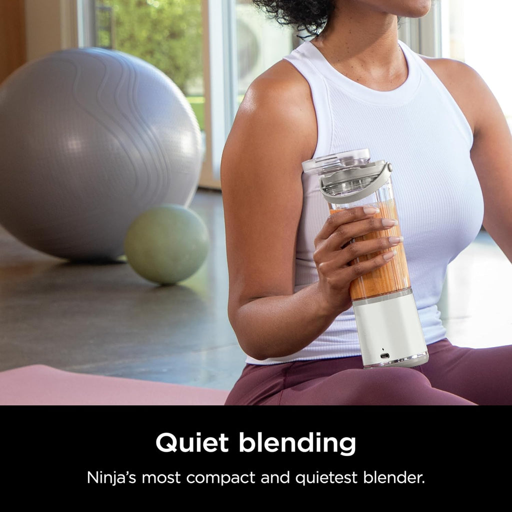 Ninja Blast Two-Pack Portable Blender, 18oz, Peach & Stone, BC155PS | Two cordless Ninja Blast Portable Blenders. USB-C rechargeable, BlastBlade crushes ice. Leakproof, dishwasher safe.