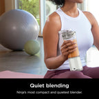 Ninja Blast Two-Pack Portable Blender, 18oz, Peach & Stone, BC155PS | Two cordless Ninja Blast Portable Blenders. USB-C rechargeable, BlastBlade crushes ice. Leakproof, dishwasher safe.