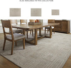 Signature Design by Ashley Geometric Area Rug, Modern Hand-Tufted 10x14 | 80% polyester and 20% wool, 0.63-inch thick pile, Cotton backing, Living room use, 115 lbs weight, Brickburgh Series