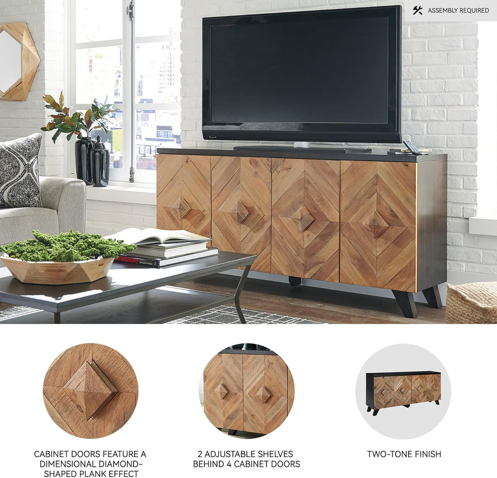 Signature Design by Ashley 72" Sideboard Accent Cabinet with Doors