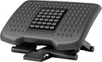 HOMCOM Foot Rest Under Desk, Foot Stool with Massage Rollers, Adjustable