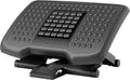 HOMCOM Foot Rest Under Desk, Foot Stool with Massage Rollers, Adjustable