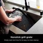 Ninja Woodfire ProConnect Premium XL BBQ Grill, 7-in-1, App Enabled, Blue | 180 sq in of cooking space with app-connected dual thermometers, and real wood-fired flavor