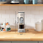 Ninja Pod & Grounds, XL Coffee Maker, K-Cup Compatible, Stone, PB055AST | Brews Grounds, Compact Design, Built-In Milk Frother, 68-oz. Reservoir, 6-oz. Cup to 24-oz. Mug Sizes