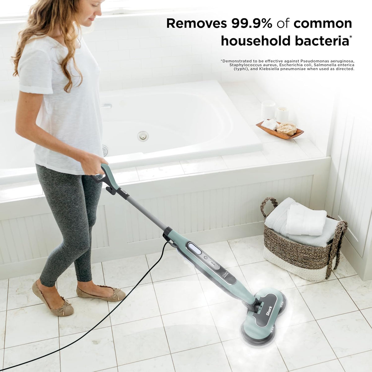 Shark Steam & Scrub Steam Mop, All-in-One Hard Floor Cleaner, Grey, S8001