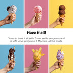 Ninja Creami Scoop & Swirl 13-in-1 Ice Cream and Soft Serve Maker, NC701 | Ninja Creami Scoop and Swirl turns almost anything into ice cream and soft serve at a button touch, scooped or swirled.