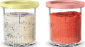 Ninja® CREAMi® XL Tubs 2 Pack with Storage Lids, XSKPNTLD2 | Ninja® Creami® XL 2 Pack Tubs with Storage Lids in Coral and Yellow. Compatible with NC500 and NC600 Series.