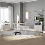Signature Design by Ashley Deznee Industrial Home Office Desk, White