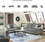 Signature Design by Ashley Altari Rectangular Accent Ottoman, Light Gray | Plush 100% polyester chenille fabric, Sturdy reinforced frame, Versatile seating and footrest, Fits 32 in doorways