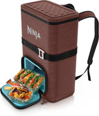 Ninja FrostVault™ Go Soft Backpack Cooler, Dry Storage, Canyon Red | Ninja FrostVault Go soft cooler, stays cool for hours with a leakproof, easy-access lid, and carries like a backpack