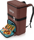 Ninja FrostVault™ Go Soft Backpack Cooler, Dry Storage, Canyon Red | Ninja FrostVault Go soft cooler, stays cool for hours with a leakproof, easy-access lid, and carries like a backpack