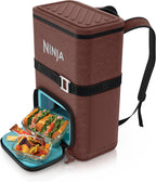 Ninja FrostVault™ Go Soft Backpack Cooler, Dry Storage, Canyon Red | Ninja FrostVault Go soft cooler, stays cool for hours with a leakproof, easy-access lid, and carries like a backpack