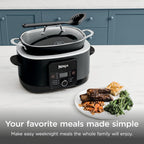 Ninja® PossibleCooker™ PLUS 12-in-1, 8.5-qt, Black, MC1010 | 12-in-1 replaces 12 appliances, Sous Vide & Proof, glass lid, nonstick oven-safe pot to 500°F, cooker-to-oven-to-table.