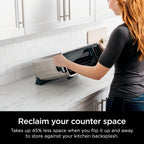 Ninja Digital Air Fry Pro Countertop Oven, 8-in-1, XL, Silver, SP201 | Extended height, Flip up & away, Air fry, roast, bake, broil, toast, dehydrate, 1800W