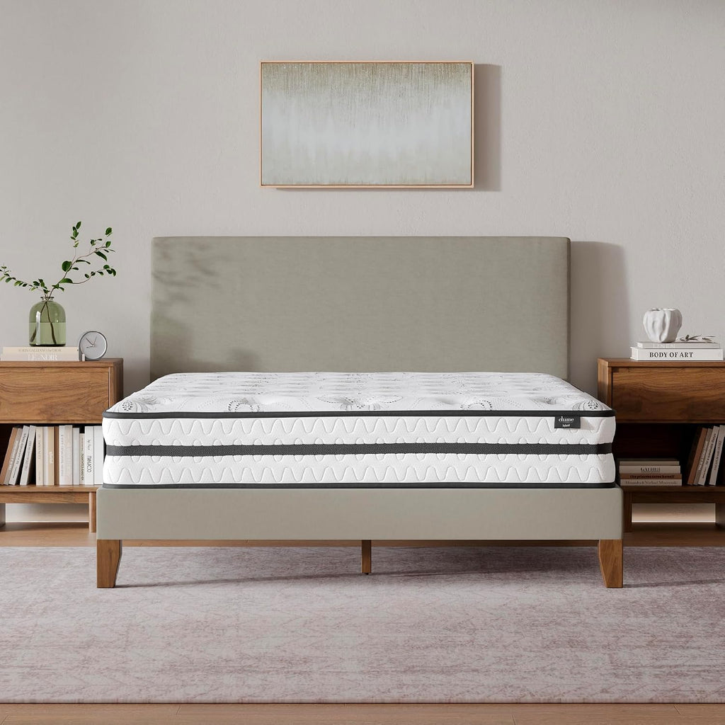 Signature Design by Ashley Queen Mattress, 10 Inch Medium Firm Hybrid