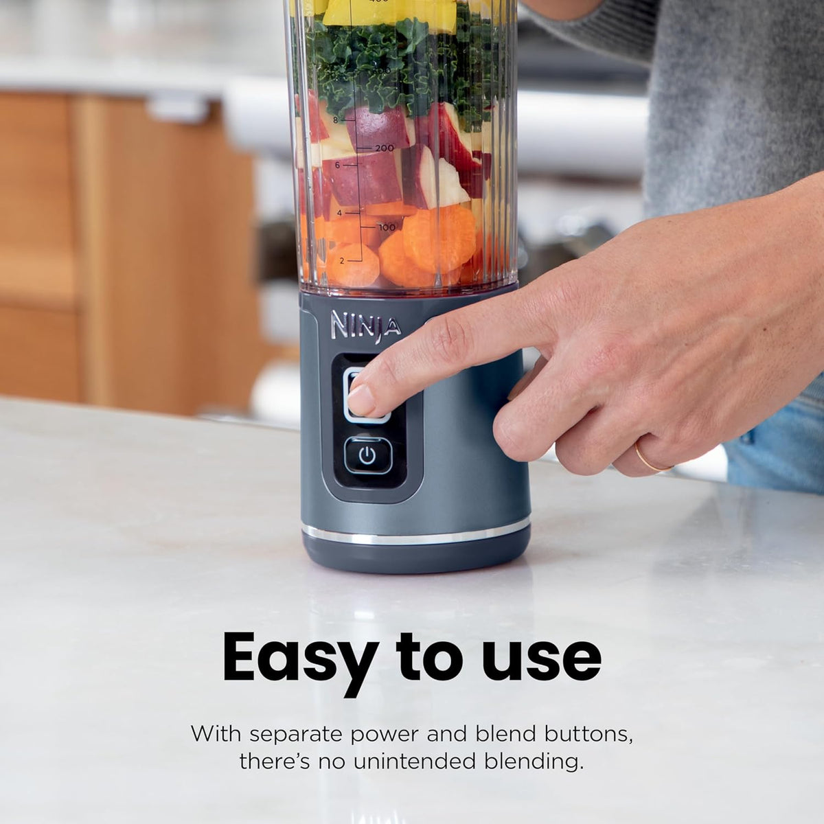 Ninja Blast Portable Blender, Cordless, 18oz Vessel, Tinted Pink, BC151PK | USB-C rechargeable, cordless blending anywhere. BlastBlade crushes ice & frozen fruit. Leakproof sip lid, dishwasher safe.