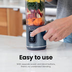Ninja Blast Portable Blender, Cordless, 18oz Vessel, Forest Green, BC151EM | USB-C rechargeable, cordless blending anywhere. BlastBlade crushes ice & frozen fruit. Leakproof sip lid, dishwasher safe.