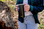 Ello Campy 18oz Insulated Stainless Steel Travel Mug with Handle, Black