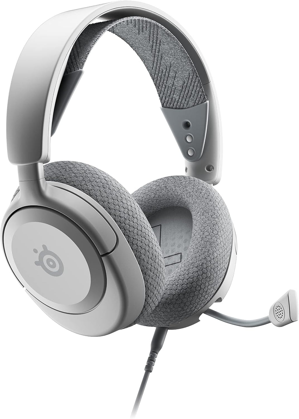SteelSeries Arctis Nova 1P for PlayStation - PS5 Gaming Headset - Hi-Fi Drivers - 360° Spatial Audio - AirWeave Memory Foam Ear Cushions - Lightweight - Also compatible with PC, Xbox - White