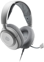 SteelSeries Arctis Nova 1P for PlayStation - PS5 Gaming Headset - Hi-Fi Drivers - 360° Spatial Audio - AirWeave Memory Foam Ear Cushions - Lightweight - Also compatible with PC, Xbox - White