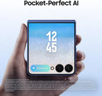 Samsung Galaxy Z Flip7 AI Phone, Thin & Light Foldable Design, Large Cover Screen, 50MP Camera, 256GB Storage, 12GB Memory, 4300mAh Battery, Blue Shadow, 3 Year Extended Warranty (UK Version)