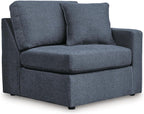 Signature Design by Ashley 6-Piece Modular Sectional, Ink Fabric, Modmax | 100% polyester performance fabric, Reversible cushions, Customizable modular layout, Sag-resistant platform system