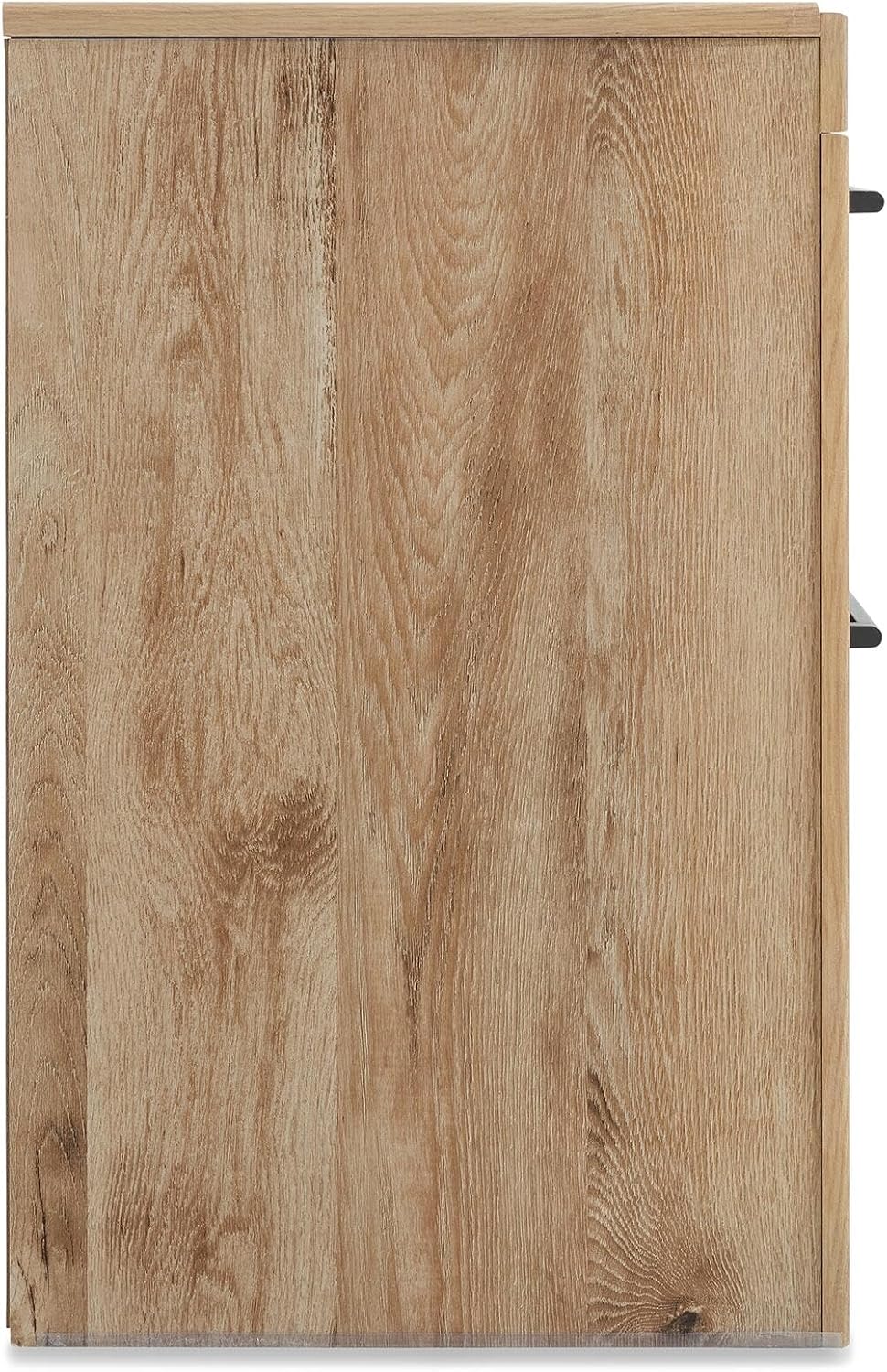 Signature Design by Ashley Rustic Nightstand with USB, Brown Bedside Table