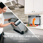 Ninja Digital Air Fry Countertop Oven, 8-in-1, XL, Silver, SP101 | Air fry, air roast, broil, bake, toast, bagel, dehydrate, keep warm, 1800W, Flip up & away