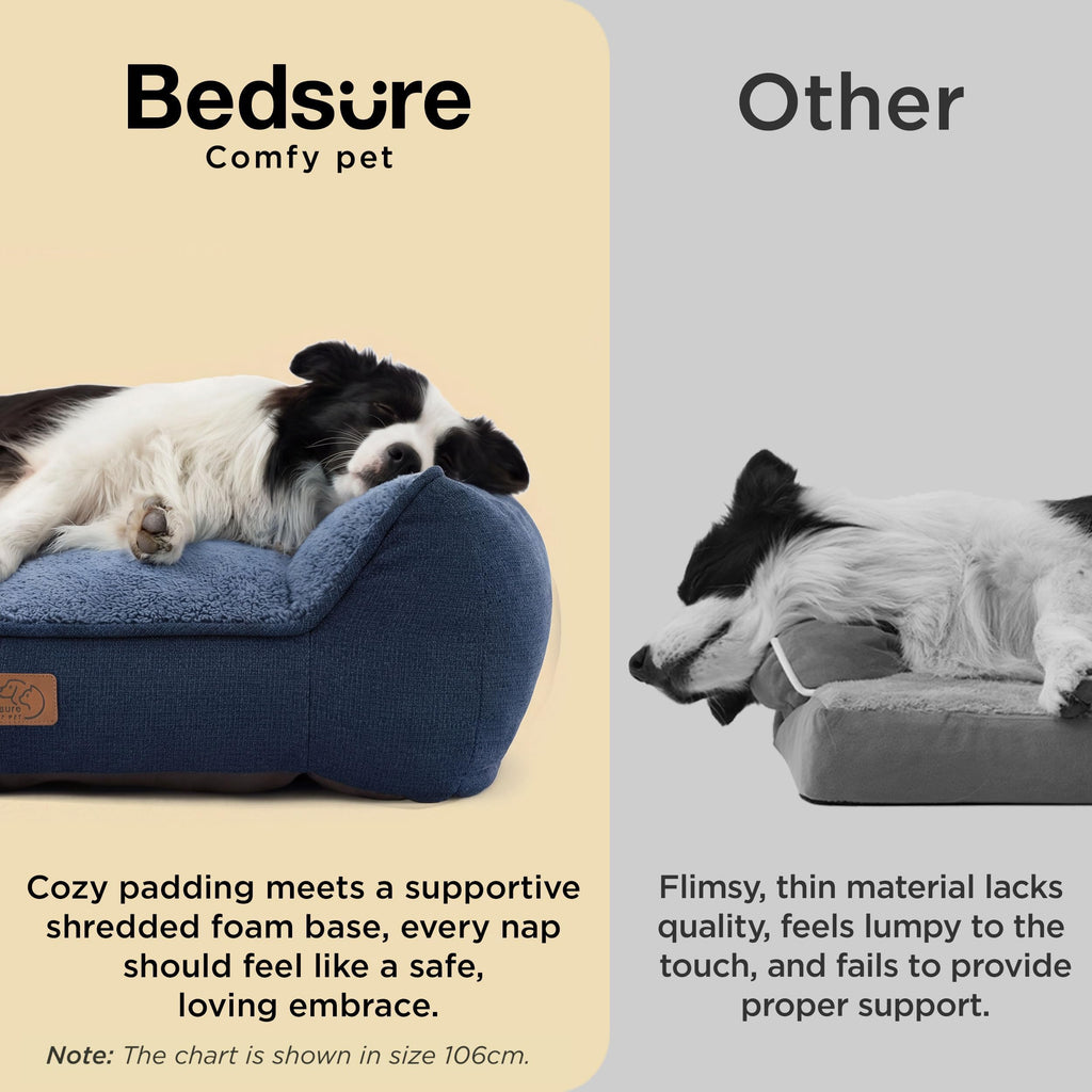 Bedsure SupportMax® Extra Thick Orthopedic XL Dog Bed for Extra Large Dogs